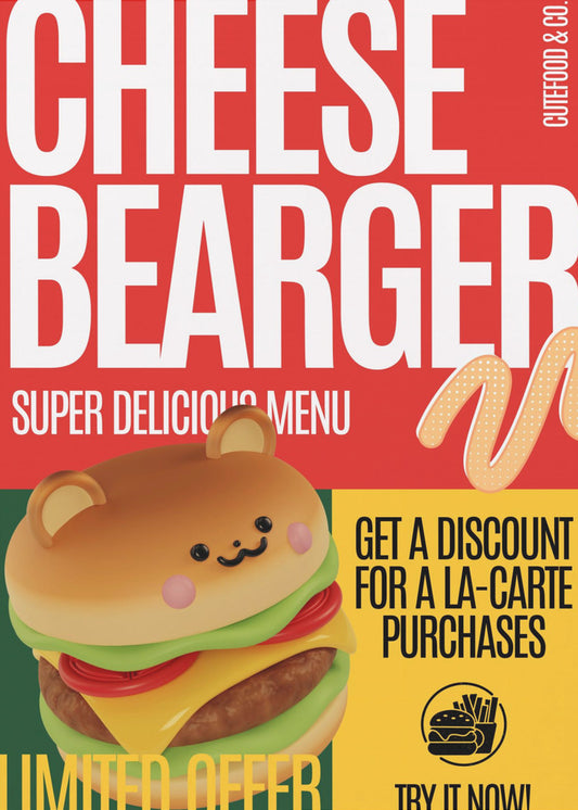 Cheeseburger Angebot | Poster