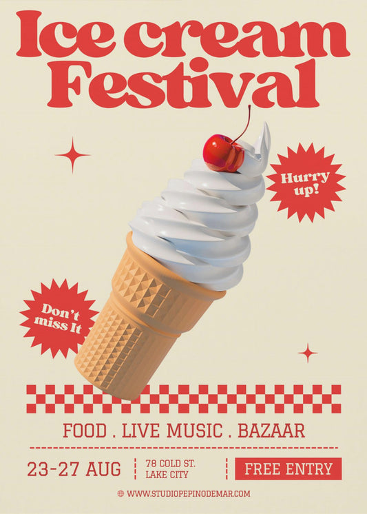 Eiscreme-Festival | Poster