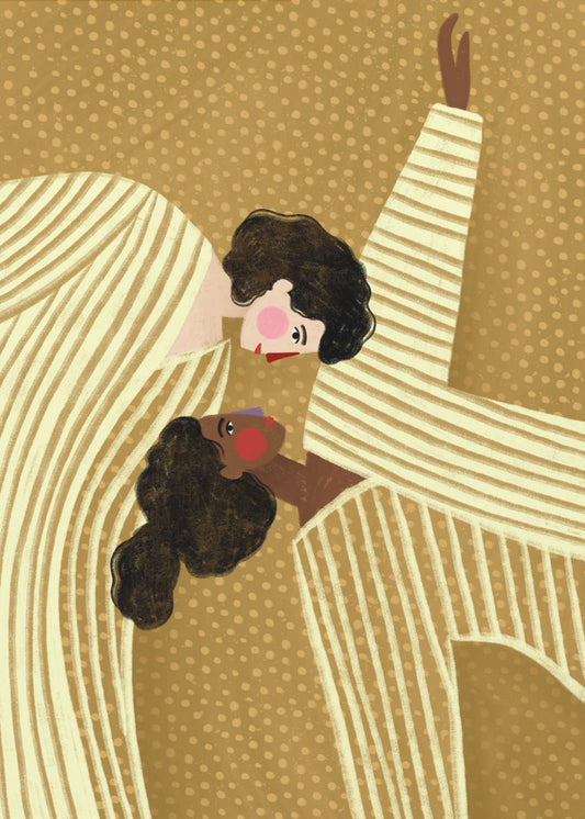 Zwei Linienfrauen | Poster