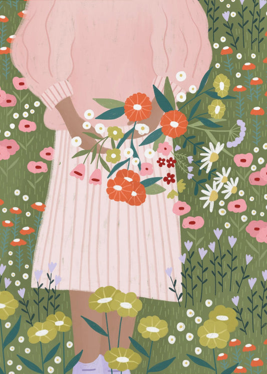 Blüten in der Hand | Poster