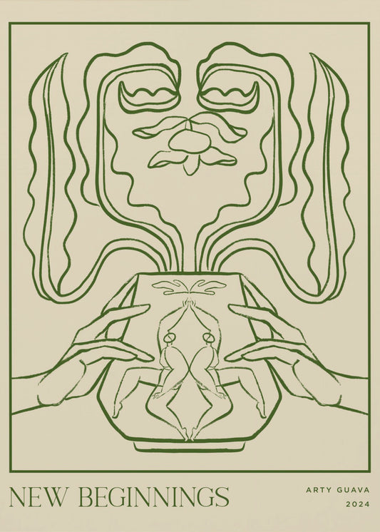 Vessel Collection: Neuanfänge (LineArt) | Poster