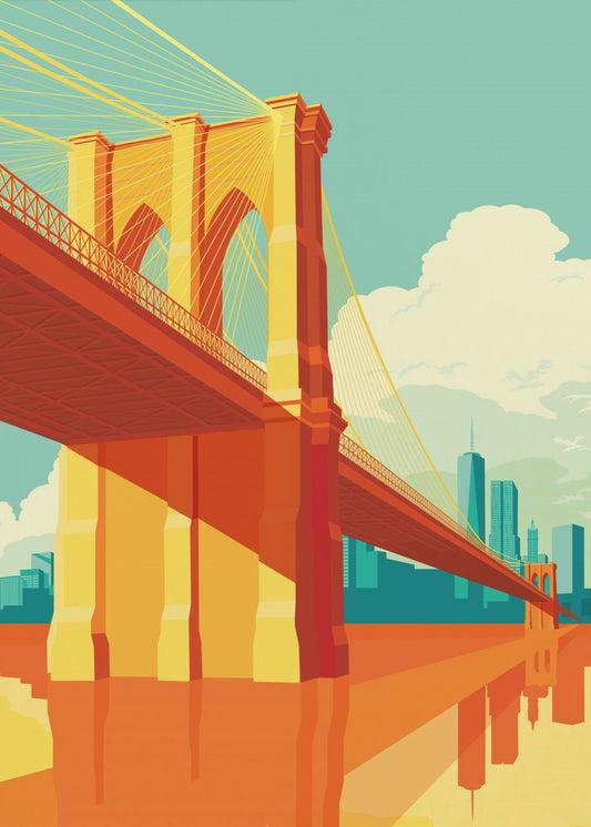 Most Brookliński w Nowym Jorku | Wydruki na łótnie