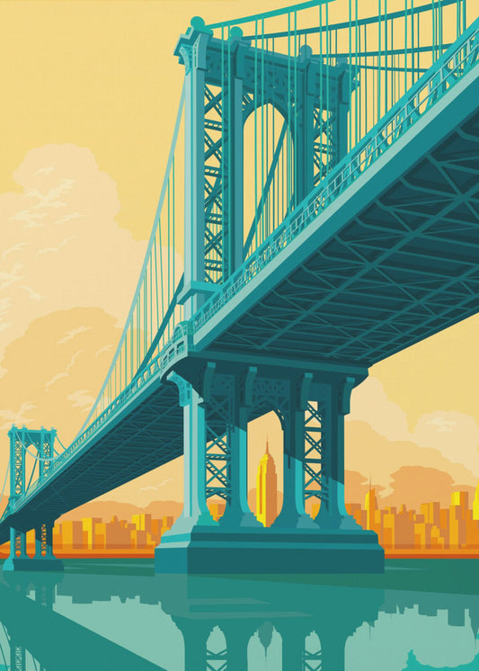 Most Manhattan w Nowym Jorku | Wydruki na łótnie