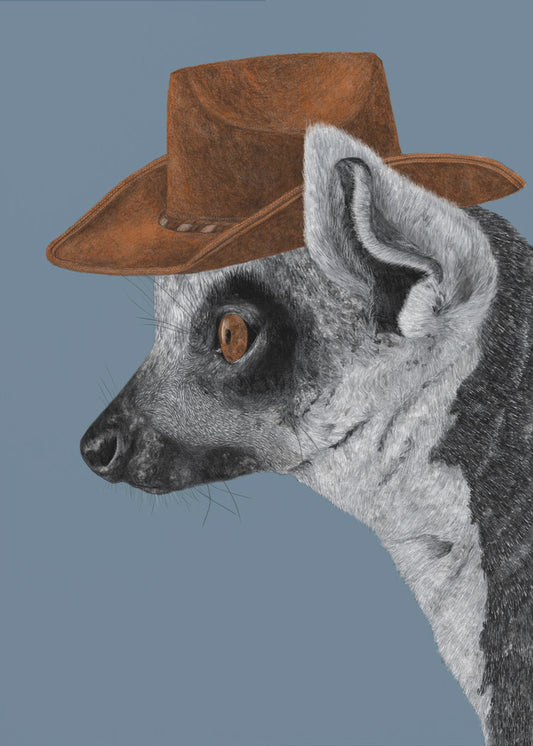 Felix, der Cowboy-Lemur | Leinwand-Bilder