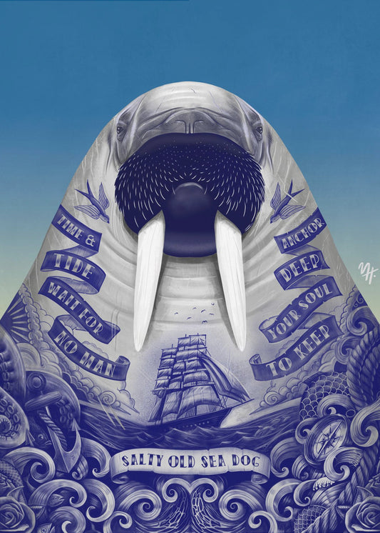 Salty Old Sea Dog | Poster