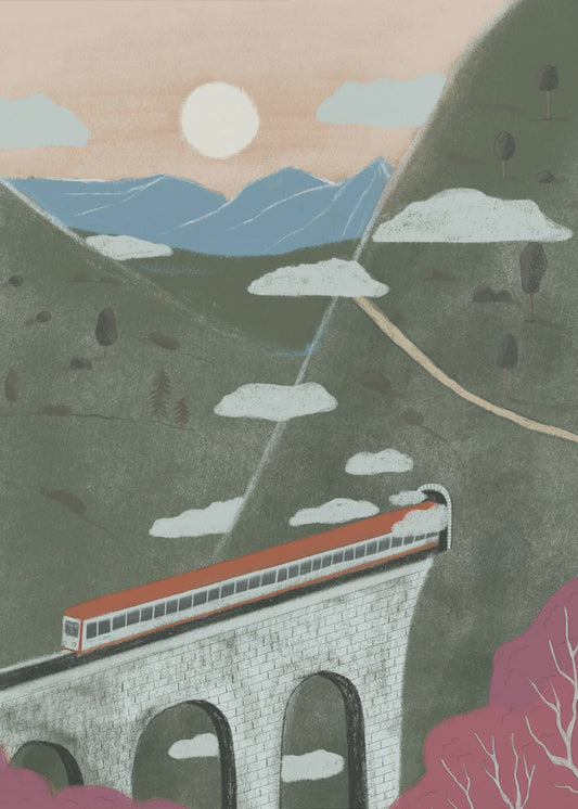 Pociąg | Wydruki na łótnie