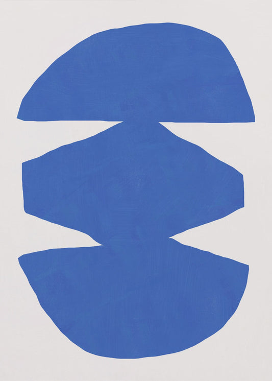 Cobalt blue cut out 02 | Poster