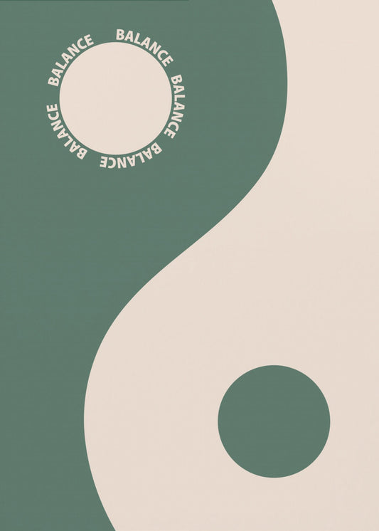 Balance green | Poster