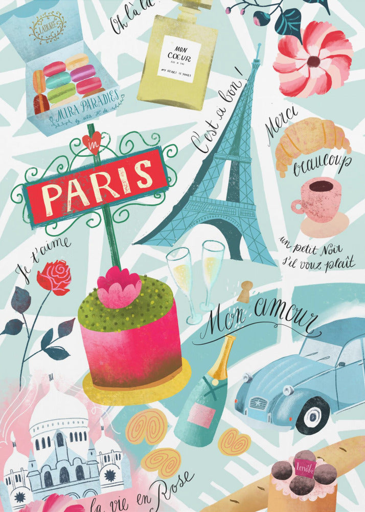 Paris Sugar Sacré Coeur | Leinwand-Bilder