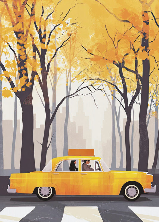 Nowojorski obraz cyfrowy akwarelowy (6) | Wydruki na łótnie