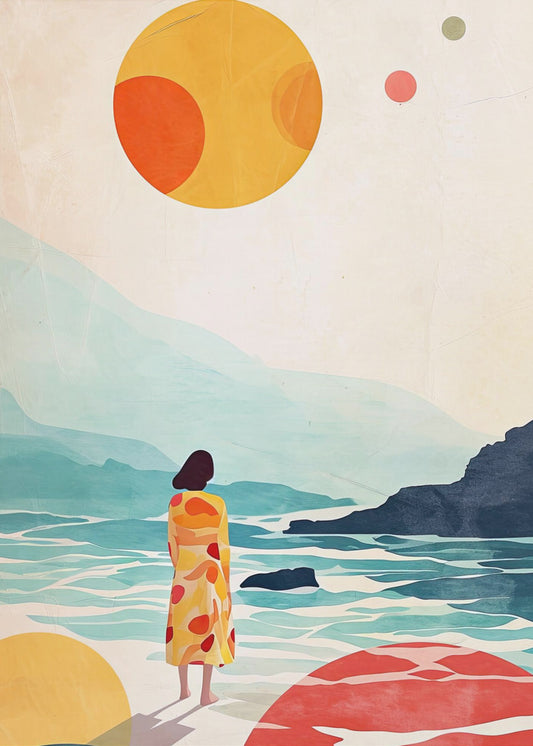 Vacation Watercolor Digital Painting (3) | Poster