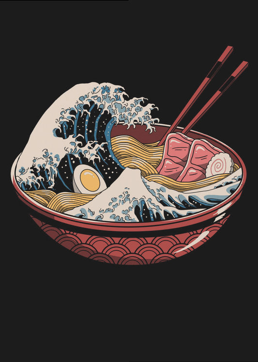 Große Ramen-Welle | Poster