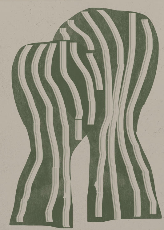 Geschwungene Streifen | Poster