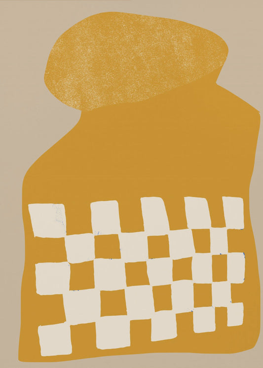 Goldene karierte Form | Poster