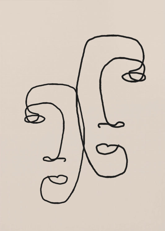 Gebogene Reflexionen | Poster