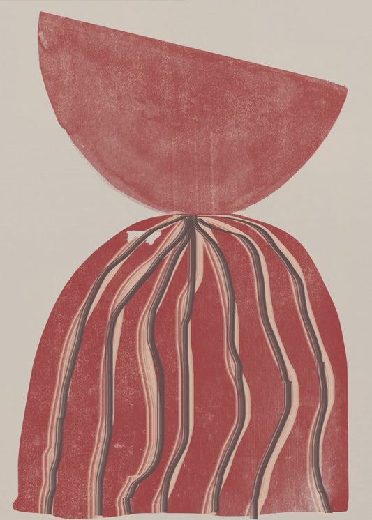 Purpurrote Silhouette | Poster