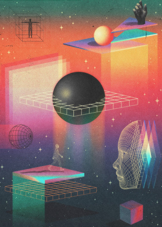 Mellan dimensioner | Poster