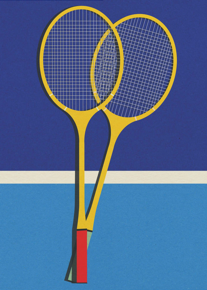 Badmintonschläger aus Holz | Poster