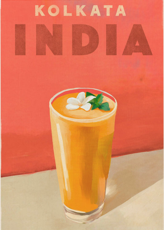 Reiseposter Cocktail Kolkata Indien | Poster