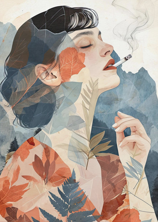 Rauchende Frau Kunst | Poster