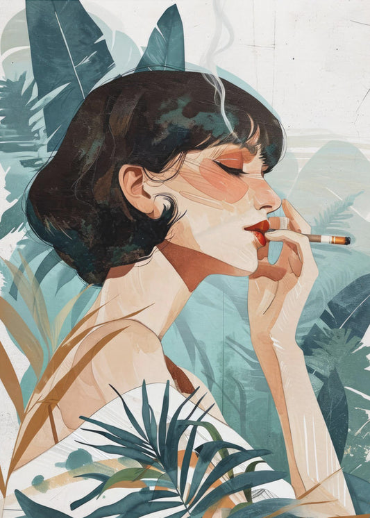 Rauchende Frau | Poster