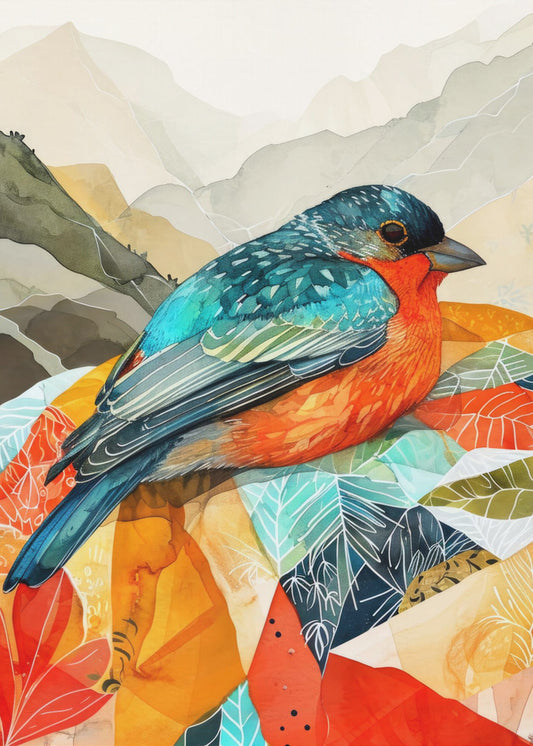 Vogel Aquarell Tier Kunst | Poster