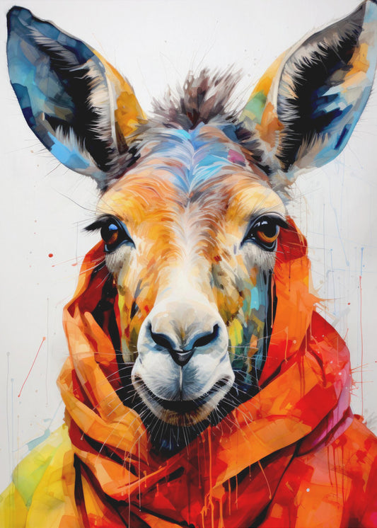 Esel Aquarell Tierkunst | Poster