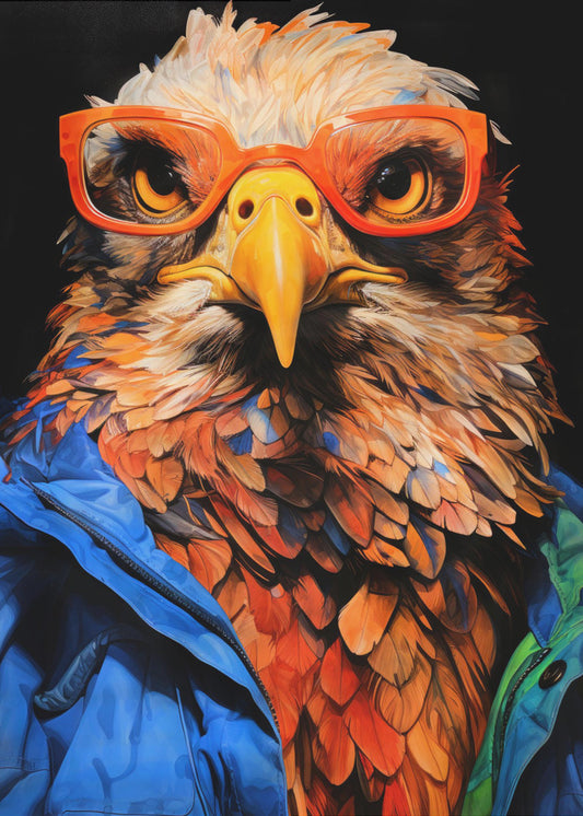 Adler Hipster Aquarell Tierkunst | Poster