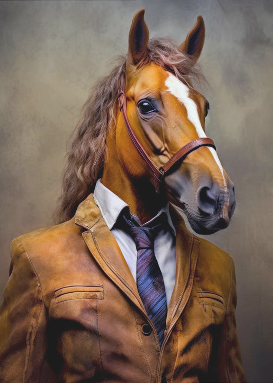 Elegantes Pferdetierkunst-Poster