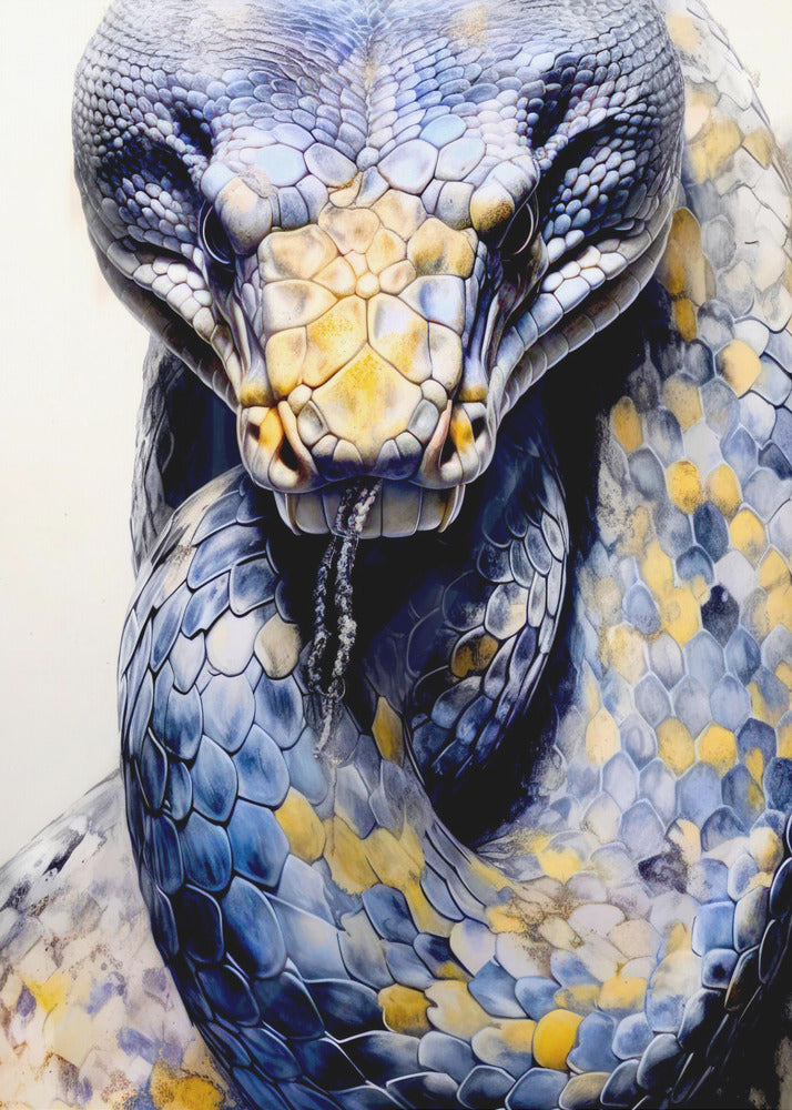 Snake Watercolor Animal Art | Poster