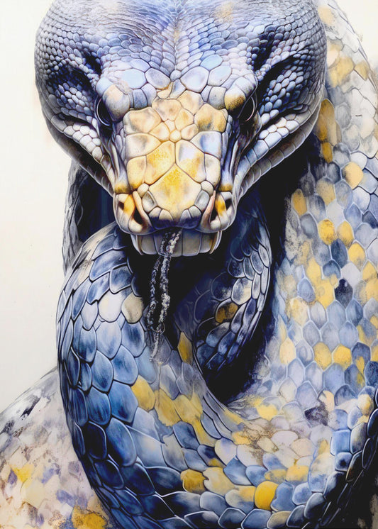 Schlange Aquarell Tier Kunst | Poster