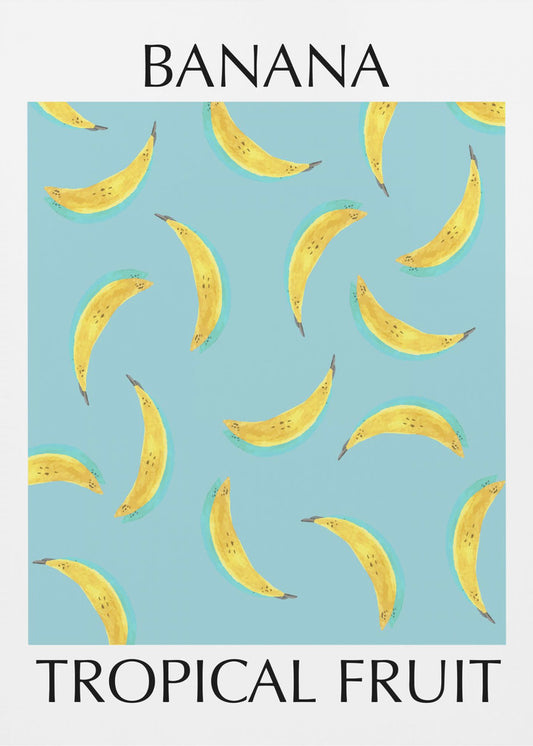 Banane Tropische Früchte Poster