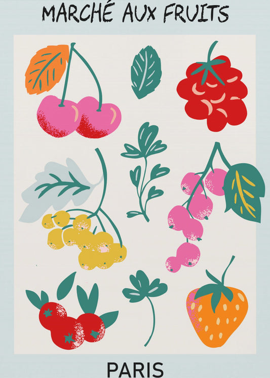 Obstmarkt Paris | Poster