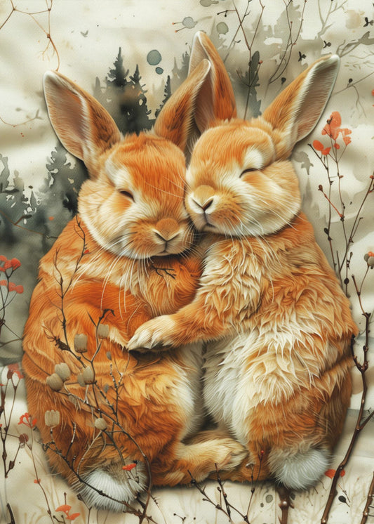 Hase Aquarell Tierkunst 1 | Poster