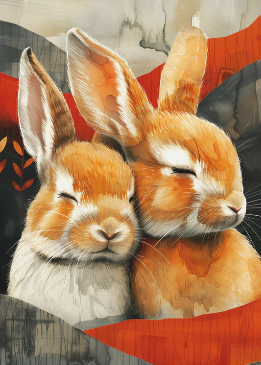 Hase Aquarell Tierkunst 3 | Poster