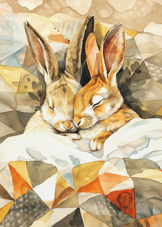 Hase Aquarell Tierkunst 4 | Poster