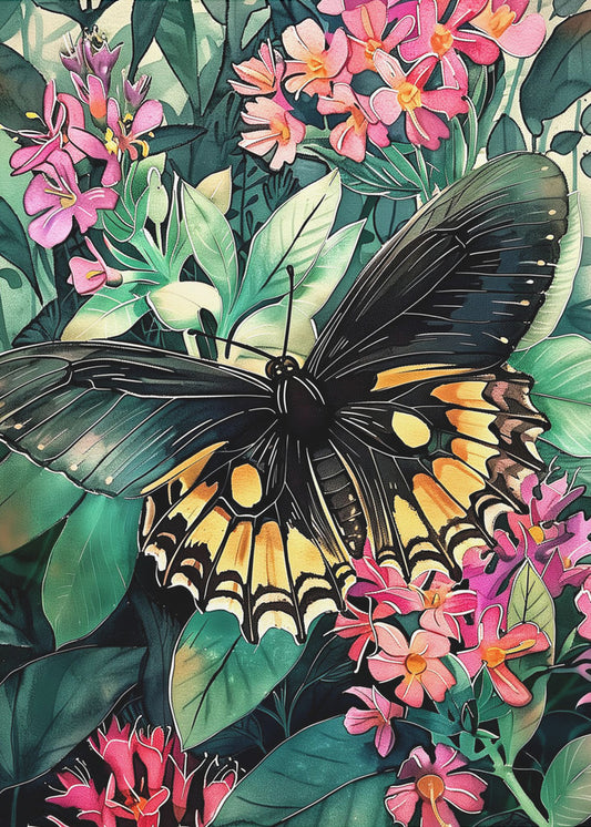 Schmetterling Aquarell Tierkunst 2 | Poster