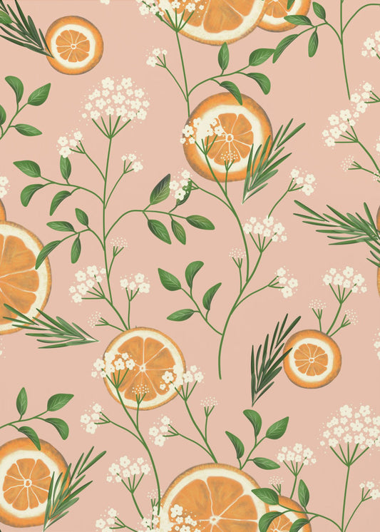 Holunderblüten und Orangen | Poster