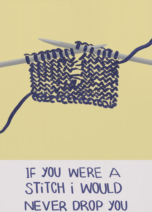 fallengelassene Maschen | Poster - Kunstdruck