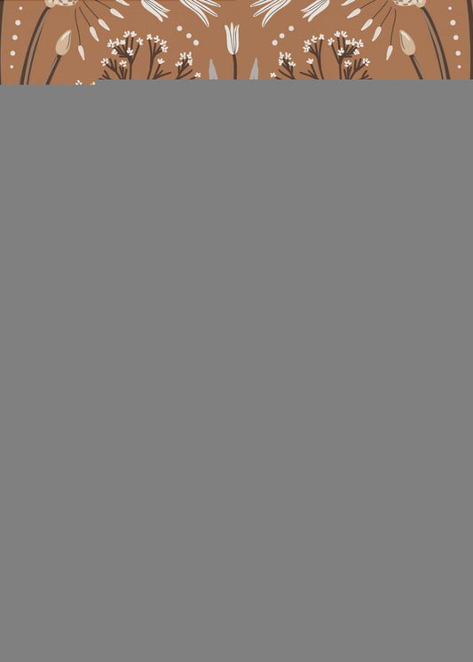 Folk Mirrored Botanicals - Earth Tones | Canvas