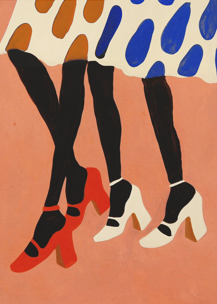 Gepunktete Schritte | Poster