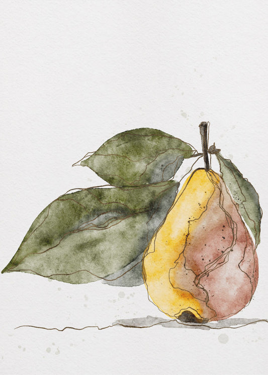 SAFTIGE BIRNE | Leinwand