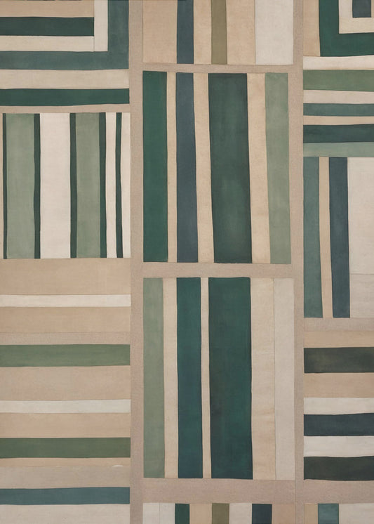 Geometrischer Wandteppich | Poster