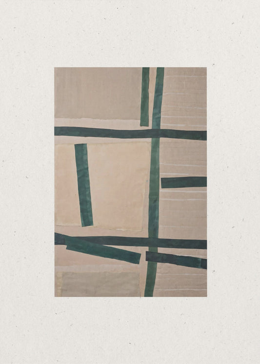 Gedämpfte Gitterlinien | Poster