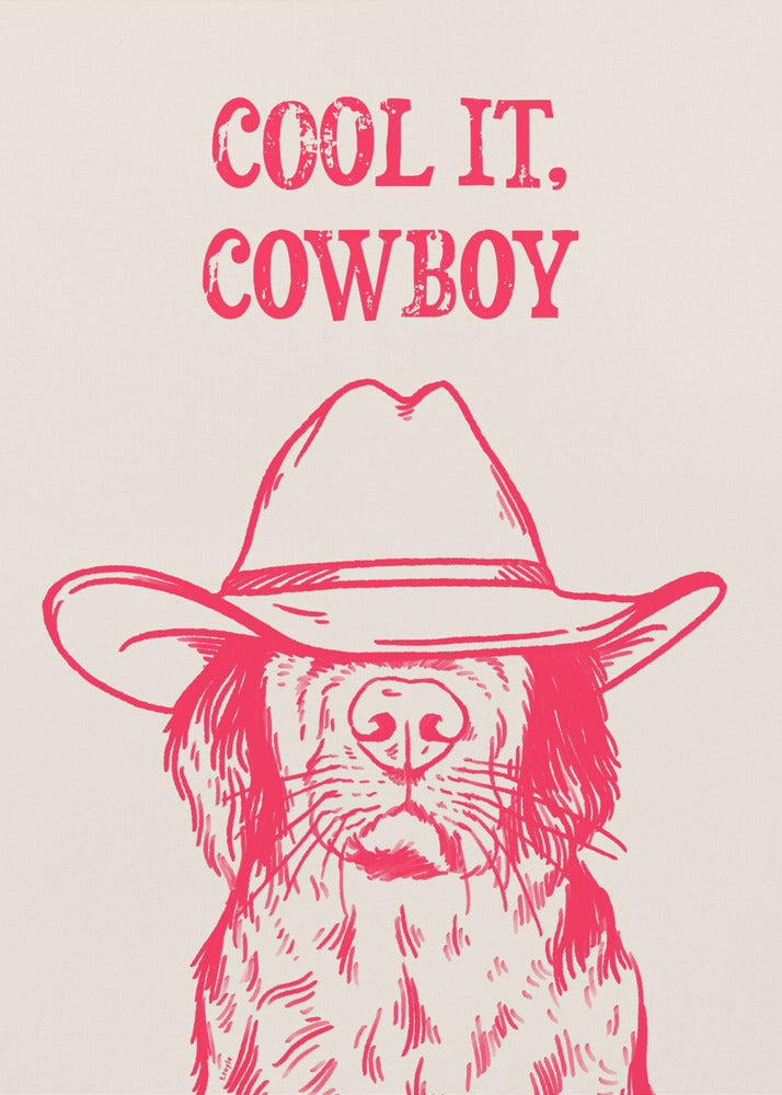 Cool it Cowboy Pink | Canvastaulut