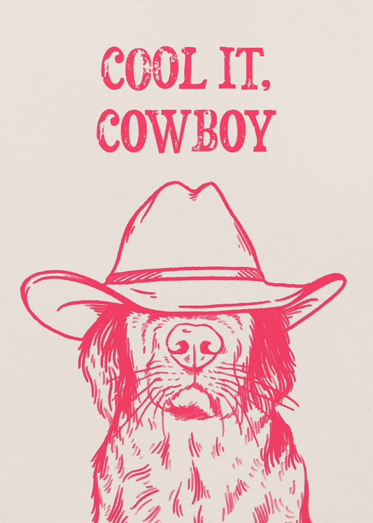 Cool it Cowboy Pink | Canvastaulut