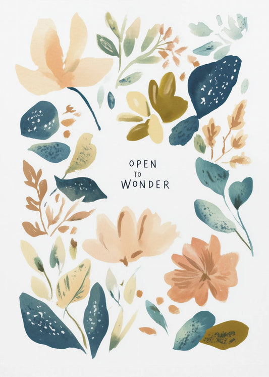 Blommigt och fantasifullt blommönster | Poster