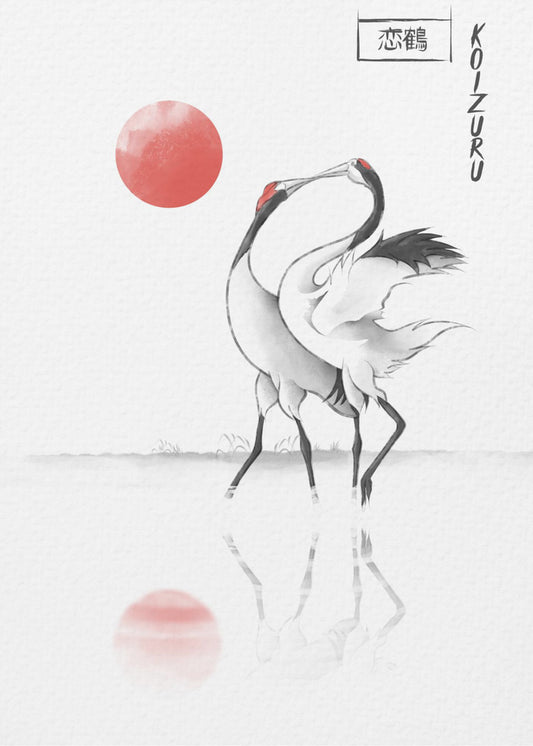 Love Cranes | Canvas
