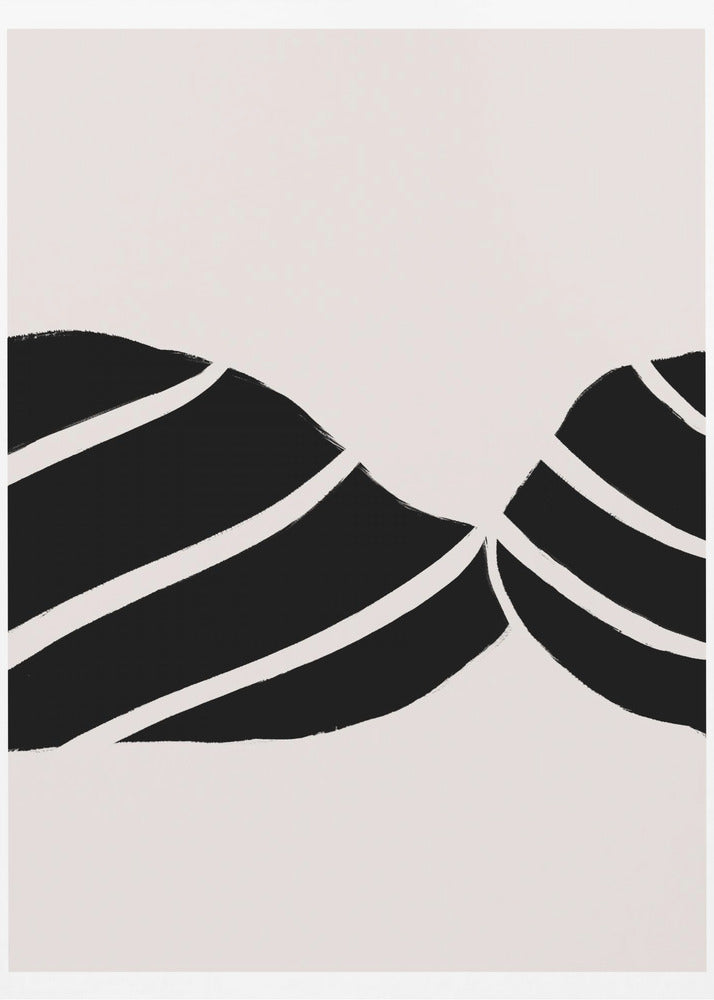 Curved Stripes Dance | Poster