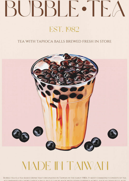 Taiwanesischer Bubble Tea | Poster